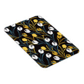 Elegant Tulip Floral Muster Magnet (Rechte Seite)