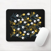 Elegant Tulip Floral Muster Mousepad (Mit Mouse)