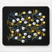 Elegant Tulip Floral Muster Mousepad (Vorne)