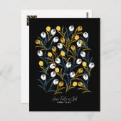 Elegant Tulip Floral Muster Postkarte (Vorne/Hinten)