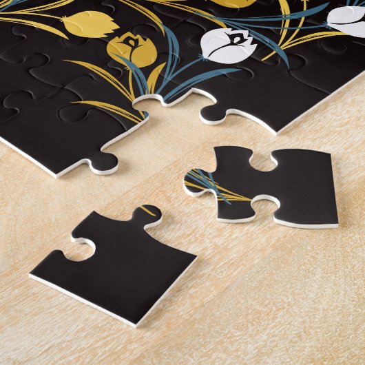 Elegant Tulip Floral Muster Puzzle (Seite)