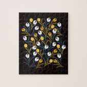 Elegant Tulip Floral Muster Puzzle (Vertikal)