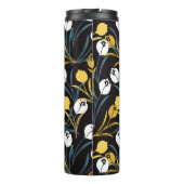 Elegant Tulip Floral Muster Thermosbecher (Rückseite)