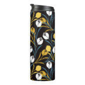 Elegant Tulip Floral Muster Thermosbecher (Nach rechts gedreht)