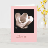 Elegant Tulip 'Liebe ist .... Blankokarte Karte (Gelbe Blume)