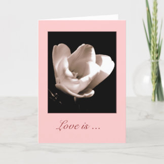 Elegant Tulip 'Liebe ist .... Blankokarte Karte
