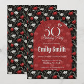 Elegant Tulip Luxury 30Th Birthday Einladung (Vorne/Hinten)