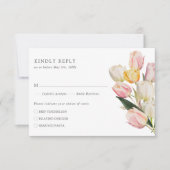 Elegant Tulip RSVP Card (Vorderseite)