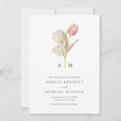 Elegant Tulip Save the Date (Vorderseite)