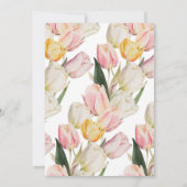 Elegant Tulip Save the Date (Rückseite)