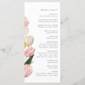 Elegant Tulip Wedding Programs Programm (Rückseite)