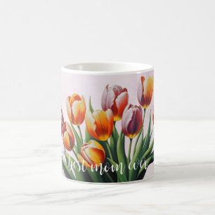 Elegant Tulips Happy Mother Day Kaffeetasse