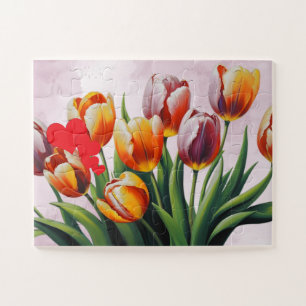 Elegant Tulips Happy Mother Day Puzzle