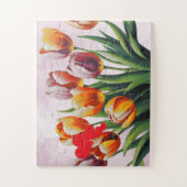 Elegant Tulips Happy Mother Day Puzzle (Vertikal)