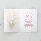Elegant Tulips Thinking Of You Card Karte (Innenseite)