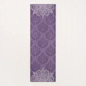 Elegant Türkis Oriental Mandala Yoga Mat Yogamatte (Rückseite)