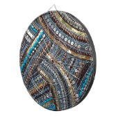 Elegant türkis sequifiziert dartscheibe (Vorderseite rechts)