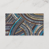 Elegant türkis sequifiziert visitenkarte (Rückseite)