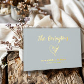 Elegant Türkise Blue Script Wedding Gästebuch