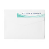 Elegant türkise Tides Beach Wedding (Rückseite)