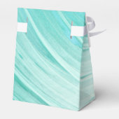 Elegant türkise Tides Beach Wedding Geschenkschachtel (Rückseite)