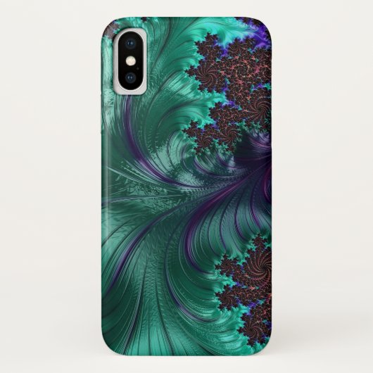 Elegant Turquiose iPhone Case (Rückseite)