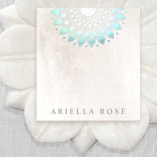 Elegant Turquoise Floral Lotus Notepad Notizblock