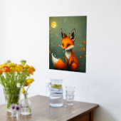 Elegant Twilight Fox - Artistic Foliendrucke (Ablage(Küche))