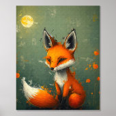 Elegant Twilight Fox - Artistic Foliendrucke (Vorderseite)