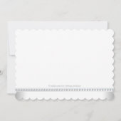 Elegant Twin Girl Baby Shower Einladung (Rückseite)