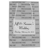 Elegant Two wird eine Skripthochzeit Mittlere Geschenktüte (Vorderseite)