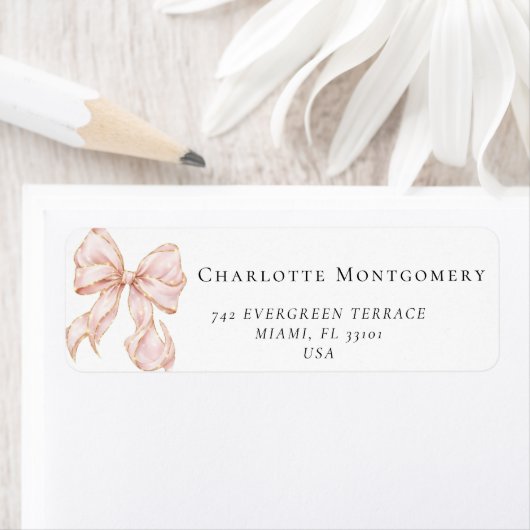 Elegant, tying the Pink Bow bridal shower (Insitu)