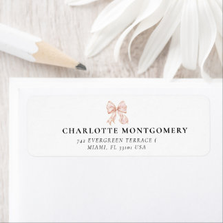 Elegant, tying the Pink Bow bridal shower