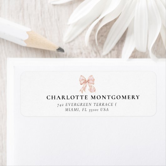 Elegant, tying the Pink Bow  bridal shower (Insitu)