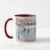 Elegant typography Christmas Tasse (Links)