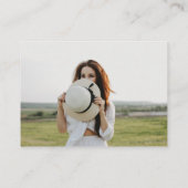 Elegant Typography Collage Fund QR CODE Graduation Begleitkarte (Rückseite)