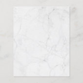 Elegant Typography Marble Engagement Party (Rückseite)