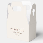 Elegant Typography Minimal Floral Wedding Geschenkschachtel (Geöffnet)