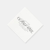 Elegant Typography Old Money Graduation Serviette (Ecke)