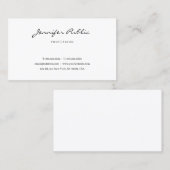Elegant Typography Script Modern Minimalist Cute Visitenkarte (Vorne/Hinten)