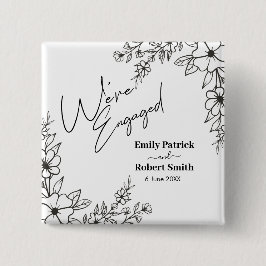 Elegant Typography we're engaged Button