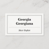 Elegant u. beruflich, mit Dreifach-Line-Grenze Terminkarte (Vorderseite)