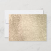 Elegant UAWG Dusty Pink Floral RSVP Karte (Rückseite)