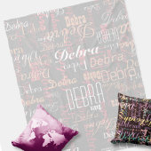 Elegant überlagerter Name - Allround-over-Druck Fleecedecke