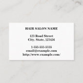 Elegant und Beruflich, mit dreileiligen Grenzlinie Visitenkarte (Rückseite)