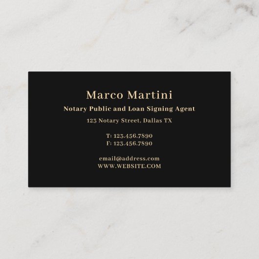 Elegant und beruflich visitenkarte (Rückseite)