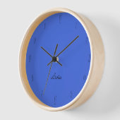 Elegant und Chic Royal Blue und Black Name Uhr (Winkel)