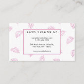 Elegant und einfach für Musiker Visitenkarte (Rückseite)