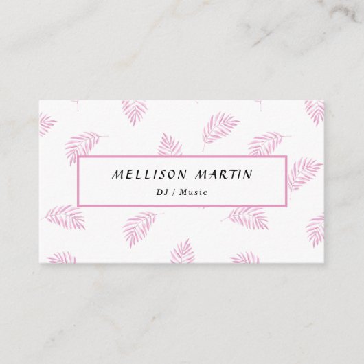 Elegant und einfach für Musiker Visitenkarte (Vorderseite)