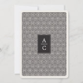 Elegant und einzigartig Red Las Vegas Quinceñera Einladung (Rückseite)